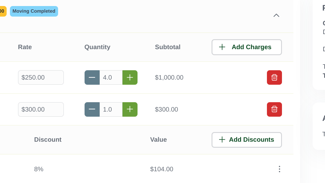 Enhanced Efficient Moving Estimates: Products & Services Update