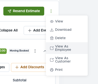 How to Sign an Estimate in Move Right